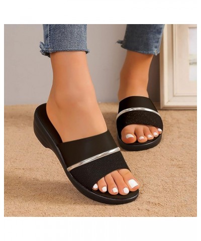 Women'S Beach Sandals Hollow Casual Slippers Flat Shoes Retro Sandals Womens Slides Size 11 Black $11.48 Sandals