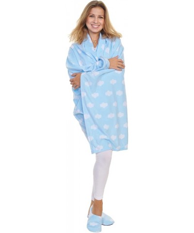 Women's Cozy Fleece Wearable Blanket or Blanket with Slipper Set Cloud Blanket and Slipper Set $10.05 Slippers