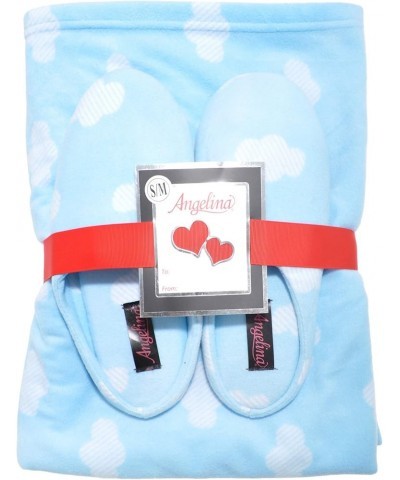 Women's Cozy Fleece Wearable Blanket or Blanket with Slipper Set Cloud Blanket and Slipper Set $10.05 Slippers