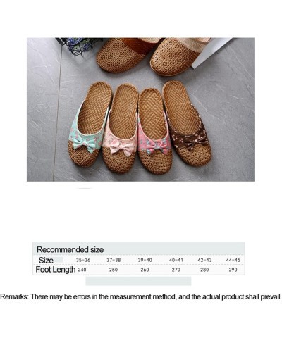 Linen Slippers Women's Summer Indoor Slippers Floral Slippers Home Shoes Indoor/Outdoor Non-Slip Lightweight, Suitable for Wo...