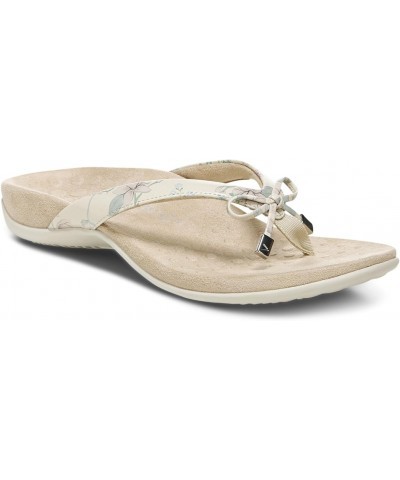 Bella - Women's Orthotic Sandals Cream Botanical - 9.5 Medium $33.12 Sandals