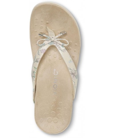 Bella - Women's Orthotic Sandals Cream Botanical - 9.5 Medium $33.12 Sandals