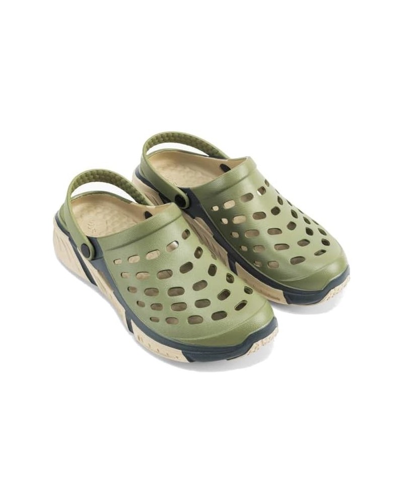 Adults Trekking Clog Olive/Charcoal $25.75 Mules & Clogs