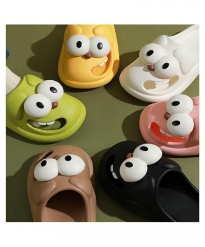 Kissing Slides, Love Pups Slides, Tongue Kissing Slippers, 3D Big Eye Dog Fun Cartoon Package Head Eva Slippers Yellow $9.59 ...