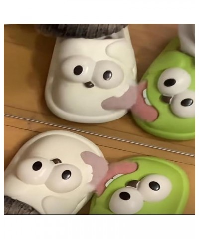 Kissing Slides, Love Pups Slides, Tongue Kissing Slippers, 3D Big Eye Dog Fun Cartoon Package Head Eva Slippers Yellow $9.59 ...