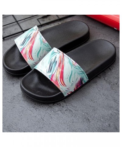 Breathable Open Toe Sandals for Women Summer Colorful Light Weight Anti Slip Comfortable EVA Slippers for Women and Men (Whit...