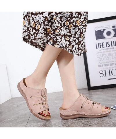 Women's Summer Peep Toe Roman Shoes,Summer Fashion Cutout Sandals Platform Wedge Sandals Walking Shoes (6,Black) $35.99 Sandals