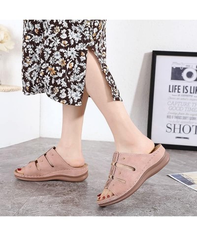 Women's Summer Peep Toe Roman Shoes,Summer Fashion Cutout Sandals Platform Wedge Sandals Walking Shoes (6,Black) $35.99 Sandals