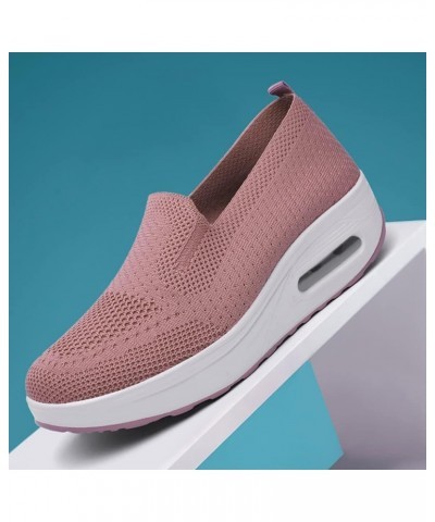 Womens Athletic Walking Shoes Lightweight Slip on Tennis Running Shoes for Indoor Outdoor Gym Travel Pink-869 $28.57 Fashion ...