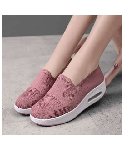 Womens Athletic Walking Shoes Lightweight Slip on Tennis Running Shoes for Indoor Outdoor Gym Travel Pink-869 $28.57 Fashion ...