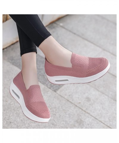 Womens Athletic Walking Shoes Lightweight Slip on Tennis Running Shoes for Indoor Outdoor Gym Travel Pink-869 $28.57 Fashion ...