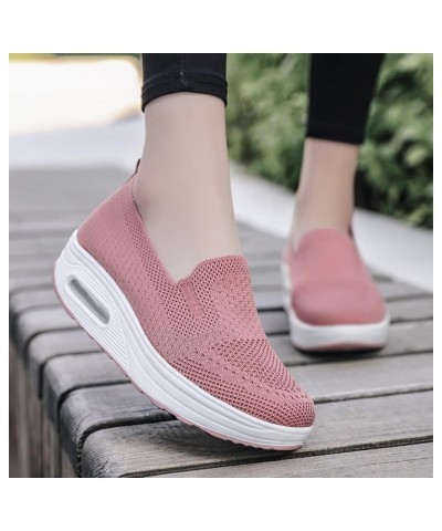 Womens Athletic Walking Shoes Lightweight Slip on Tennis Running Shoes for Indoor Outdoor Gym Travel Pink-869 $28.57 Fashion ...