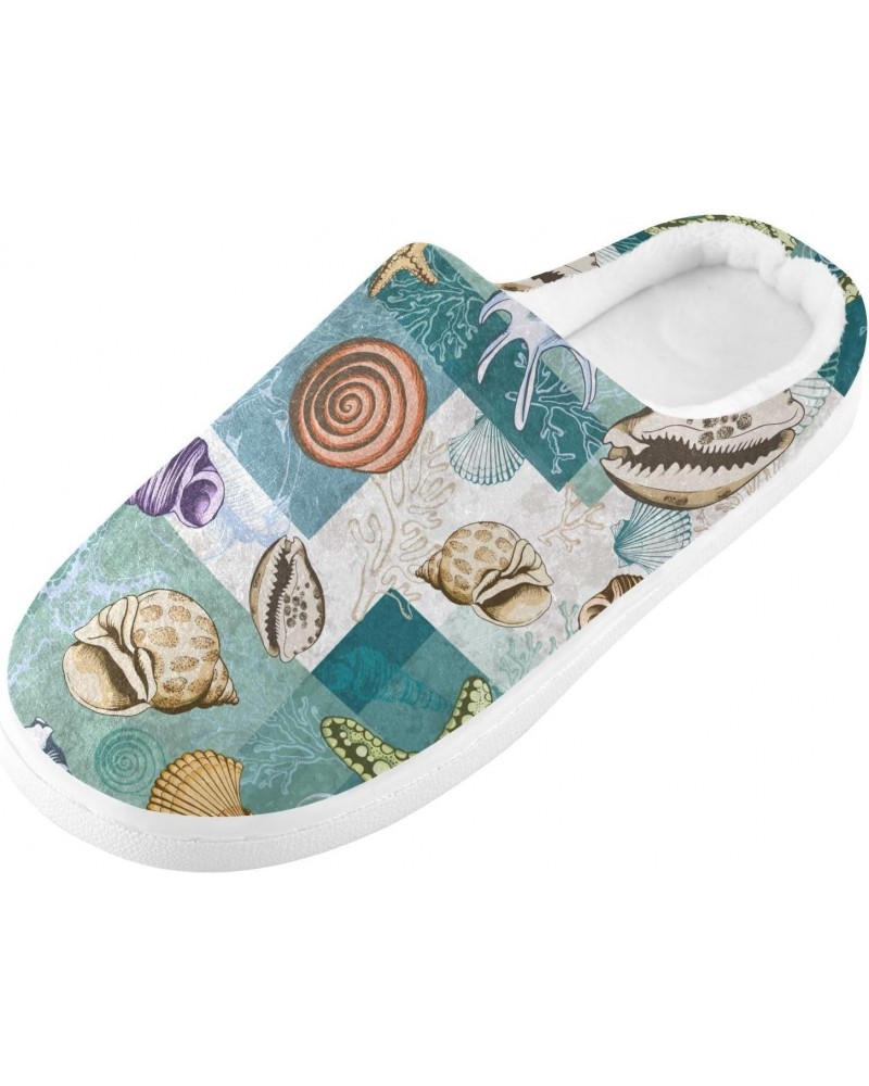 Seashells Corals and Starfishes Ladies Slippers Womens Houseshoes Fall Womens Shoes Women House Shoes 38-39 $16.31 Slippers