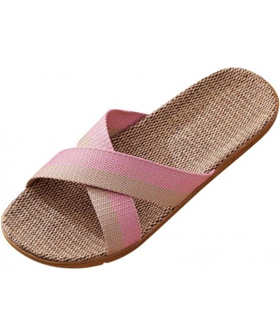 Beige Wedge Flip Flops For Women Slid Wedge Sandals For Women Pink Sandals Womens Sandals Black Sandals Women Flats Sh Pink 2...