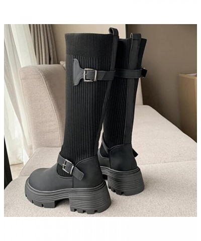 Work Boots for Men Western Boots Mid Calf Garden Boots for Women Combat Shoes Black-a $19.10 Boots