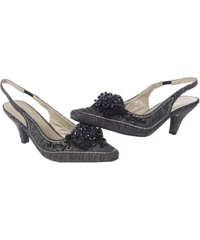 Women's Low Heel Closed Toe Slingback Pumps Bowknot Comfortable Dress Shoes B-black $28.90 Mules & Clogs