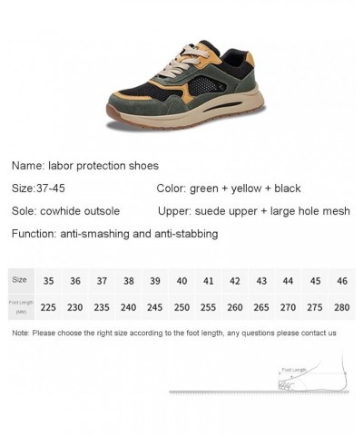 Men's Work Safety Shoes, Breathable Labour Safety Shoes, Indestructible Composite Steel Toe Sneakers, Lightweight and Comfort...