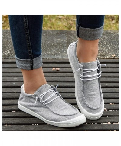 Womens Sandals Comfortable Soft Sole Massage Flat Lace Up Shoes Non Slip Summer Breathable Sexy Wide Width Sandals Grey $18.4...