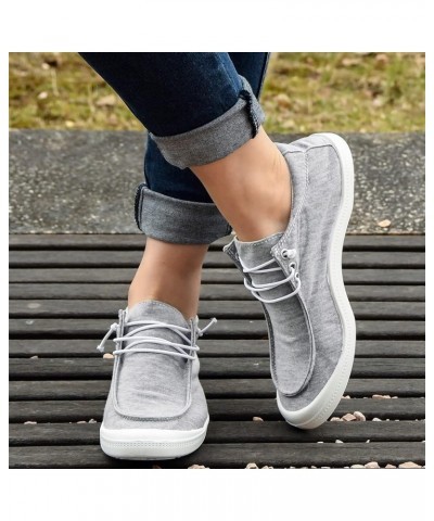 Womens Sandals Comfortable Soft Sole Massage Flat Lace Up Shoes Non Slip Summer Breathable Sexy Wide Width Sandals Grey $18.4...