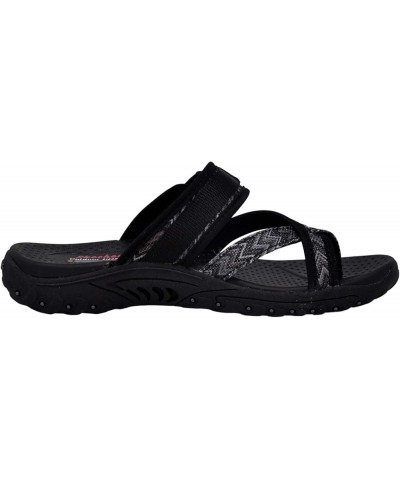 Women's Reggae-Zig Swag Flip-Flop Sandals Black/Charcoal $22.46 Outdoor Shoes