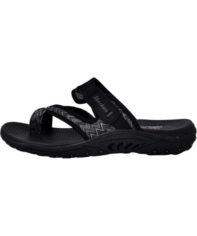 Women's Reggae-Zig Swag Flip-Flop Sandals Black/Charcoal $22.46 Outdoor Shoes