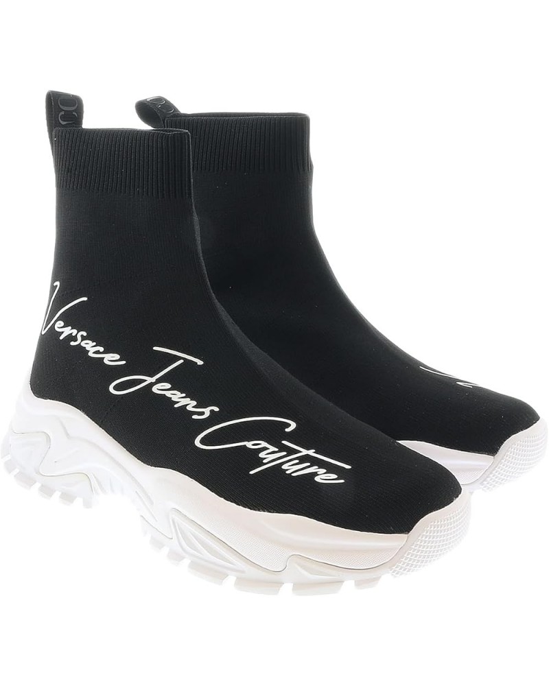 Signature Pull On Sock Black Sneakers- for womens Black $112.85 Fashion Sneakers