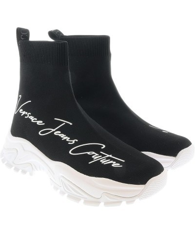 Signature Pull On Sock Black Sneakers- for womens Black $112.85 Fashion Sneakers