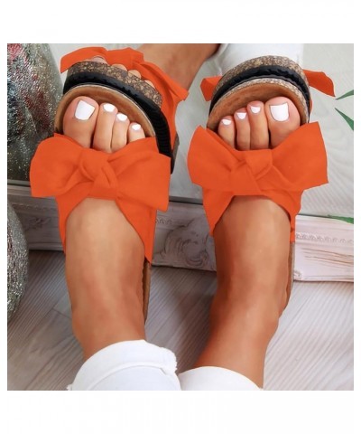 Flat Sandals Women Running Sandals Gladiator Sandals Pretty Sandals Sandals Athletic Sandals Soft Sandals Orange $11.60 Sandals