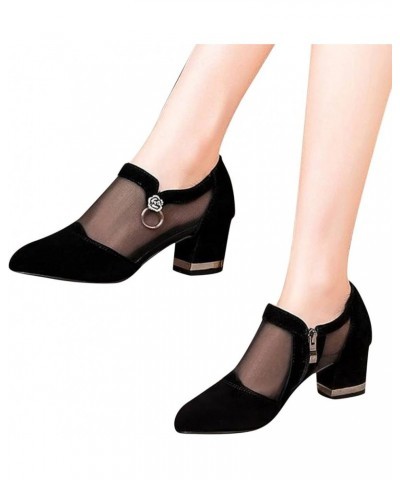 Chelsea Ankle Booties for Women, Women's Vintage Embroidery Pointed Toe Zipper High Heel Short Naked Boots Z 01-black $23.16 ...