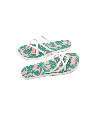 Women's New School Flip Flop Sandal Paradise Pink $26.20 Sandals