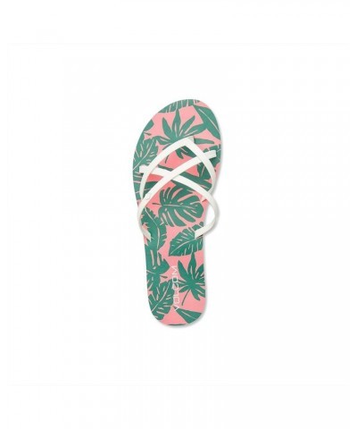 Women's New School Flip Flop Sandal Paradise Pink $26.20 Sandals