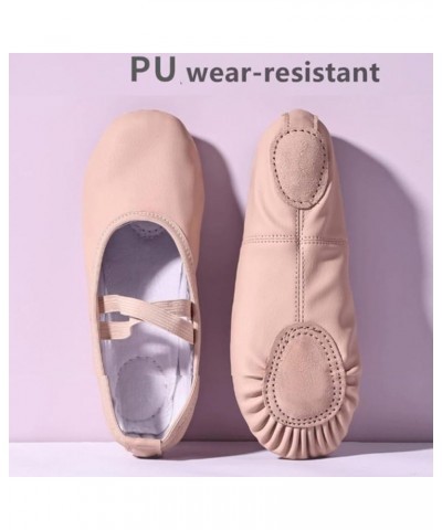 Women's Ballet Slipper Dance Shoes Leather Pointe Shoes Full Sole Dance Slippers Children Ballerina Practice Ballet Dance Wor...