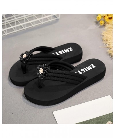 Women Wedge Sandals Wedge Slip on Sandal low heels for women wedge slippersopen toe platform heels Blue $11.11 Sandals