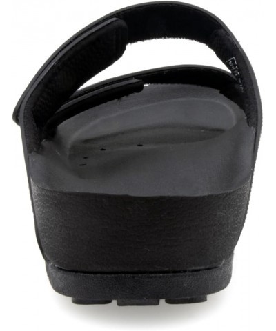 PIRO Unisex Orthoheel High Density Gel Slide Sandals Water Release Sole 3753 Black $16.08 Sandals