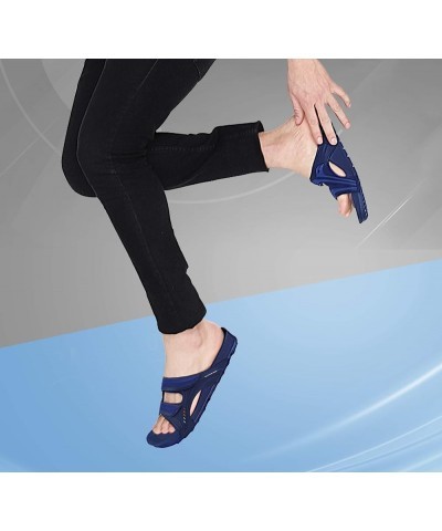 PIRO Unisex Orthoheel High Density Gel Slide Sandals Water Release Sole 3753 Black $16.08 Sandals