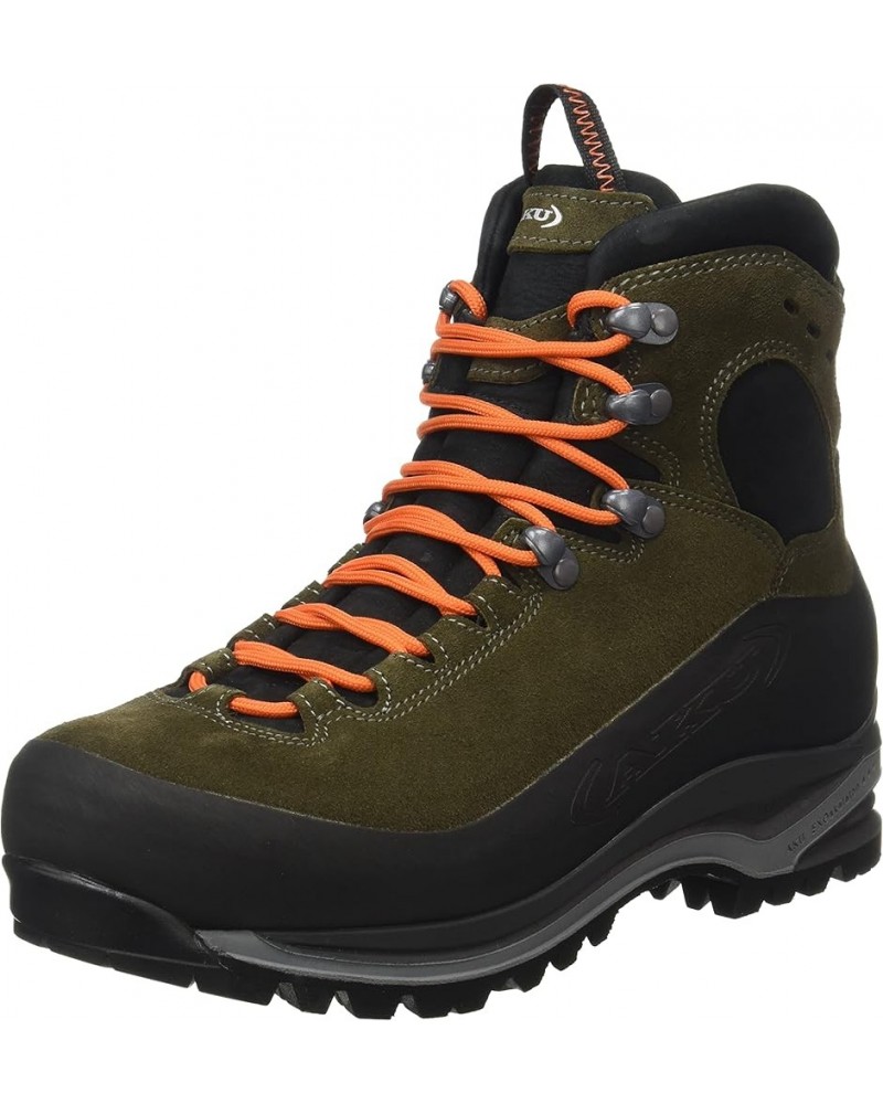 Men's High Rise Hiking Boots Olive Fluo Orange $101.26 Outdoor Shoes