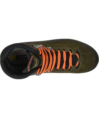 Men's High Rise Hiking Boots Olive Fluo Orange $101.26 Outdoor Shoes