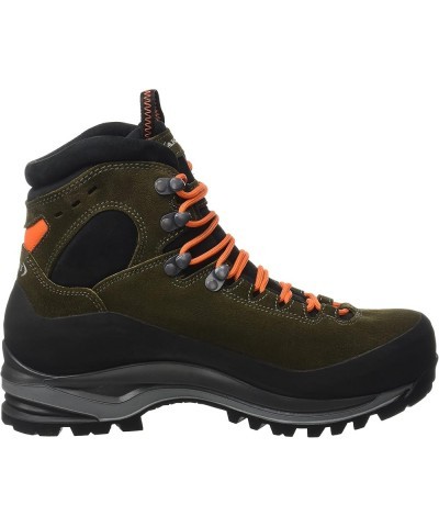 Men's High Rise Hiking Boots Olive Fluo Orange $101.26 Outdoor Shoes