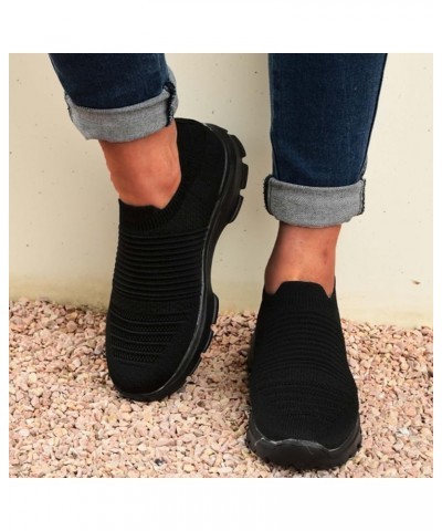 womens slip on sneakers Women Trainers Athletic Running Shoes Sport Walking Sneakers Lightweight Tennis Shoes Black $17.81 At...