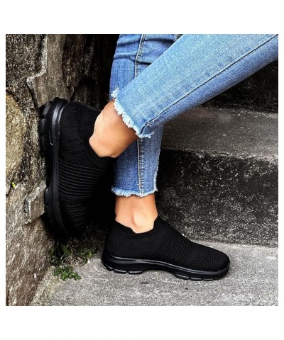 womens slip on sneakers Women Trainers Athletic Running Shoes Sport Walking Sneakers Lightweight Tennis Shoes Black $17.81 At...