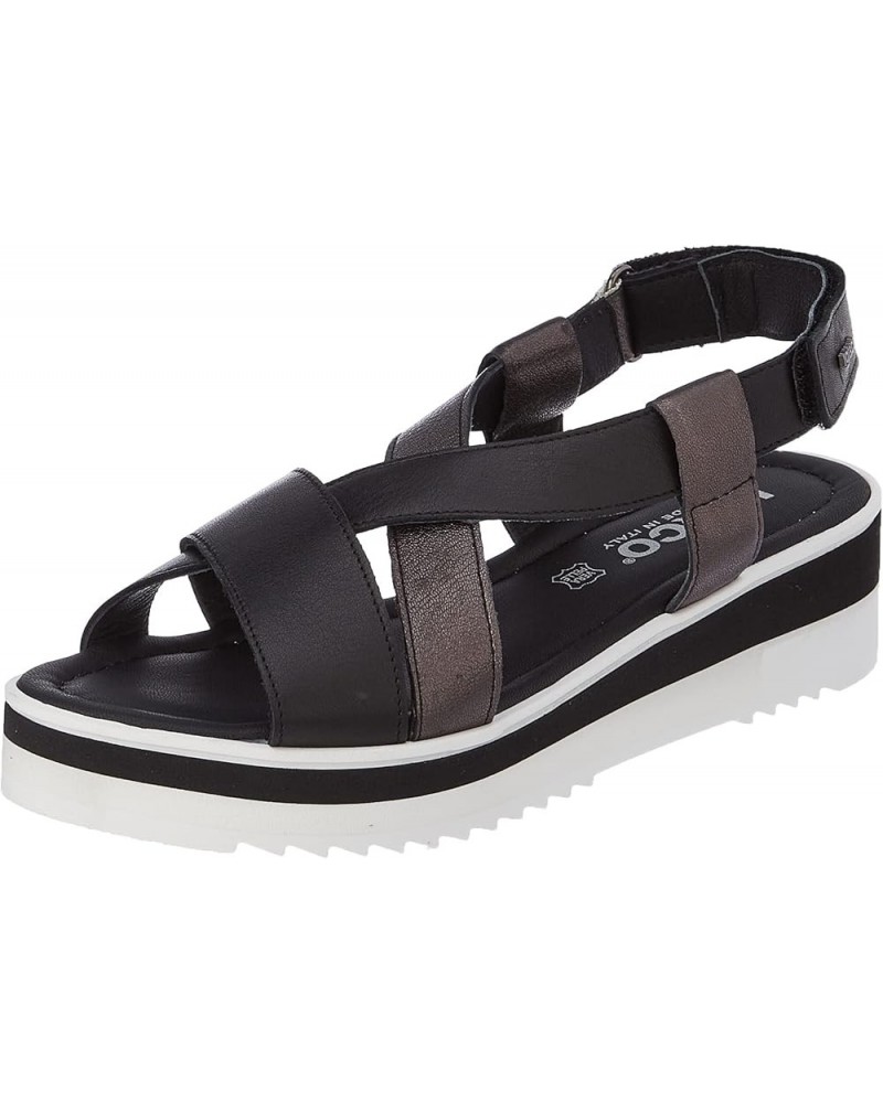 Women's Slingback Wedge Sandal Charcoal Black $33.20 Sandals