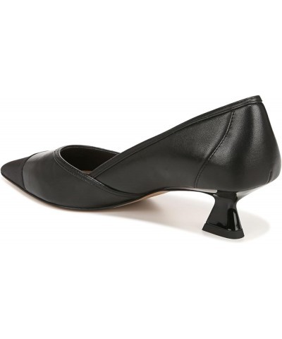 women's Darcy Pointed Toe Kitten Heel Pumps Black Leather $33.88 Pumps