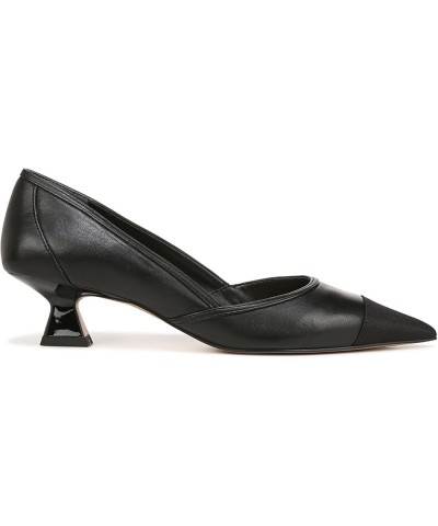 women's Darcy Pointed Toe Kitten Heel Pumps Black Leather $33.88 Pumps