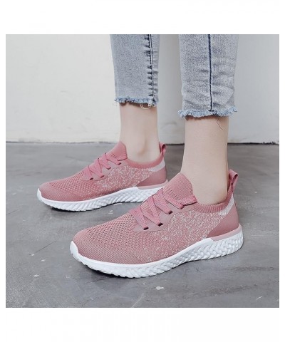 Hight Top Slip On Sneakers Winter Sneakers for Women Women Slip on Sneakers Wide Width Shoes Jogging Sneakers Pink $26.63 Ath...