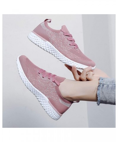 Hight Top Slip On Sneakers Winter Sneakers for Women Women Slip on Sneakers Wide Width Shoes Jogging Sneakers Pink $26.63 Ath...