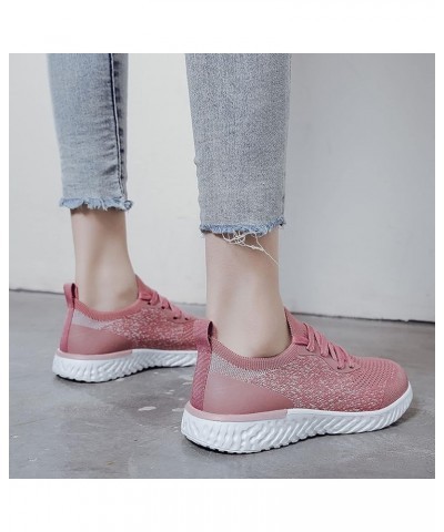 Hight Top Slip On Sneakers Winter Sneakers for Women Women Slip on Sneakers Wide Width Shoes Jogging Sneakers Pink $26.63 Ath...