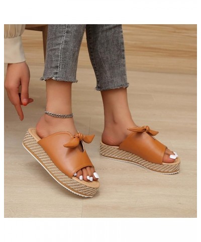 Comfortable Peep Beach Sandals Women Slip-On Toe Shoes Weave Breathable Bow Summer Flat Fashion Women's Sandals Clear Jelly S...