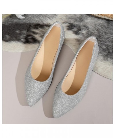 Flats Shoes Women Ankle Strap Buckle Espadrille Wedge Sandals Slides Open Toe Non-Slip Sandal 142-htrns-a-silver $14.39 Sandals