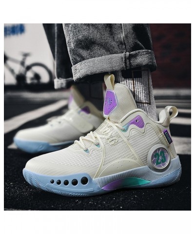 Men's and Women's Basketball Shoes Casual Team Sports Training Shoes Outdoor Court Sneakers Blue $25.64 Athletic Shoes