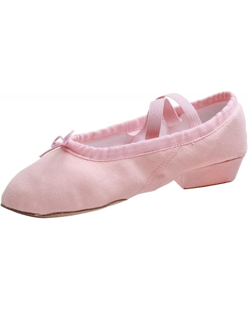 Dance Shoes for Girls Stretch Canvas Split Sole Ballet Shoes with Elastic Strap for Women Training Shoes Sandals Pink $10.77 ...